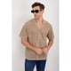 thumbnail image 3 of Camisa Hombre Manga Corta Hilo Tejida Algodon Calidad Premium 7224, 3 of 3