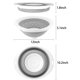 thumbnail image 4 of Colador y colador plegables QiMH de 5 litros, gris y blanco, 4 of 7