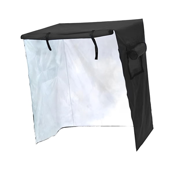 Cubierta protectora para jaula de pájaros, tela Oxford impermeable, ligera, lavable, duradera, para exteriores, universal para jardín, balcón, hogar, Negro