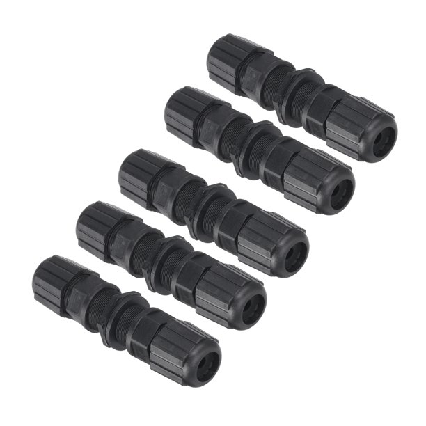 Acoplador impermeable RJ45 de Uxcell, conector de cable LAN Ethernet de doble cabeza IP67, para Cat5e/Cat5, paquete de 5