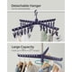 thumbnail image 4 of Tendedero de ropa SONGMICS de acero inoxidable plegable de 2 niveles, 4 of 8