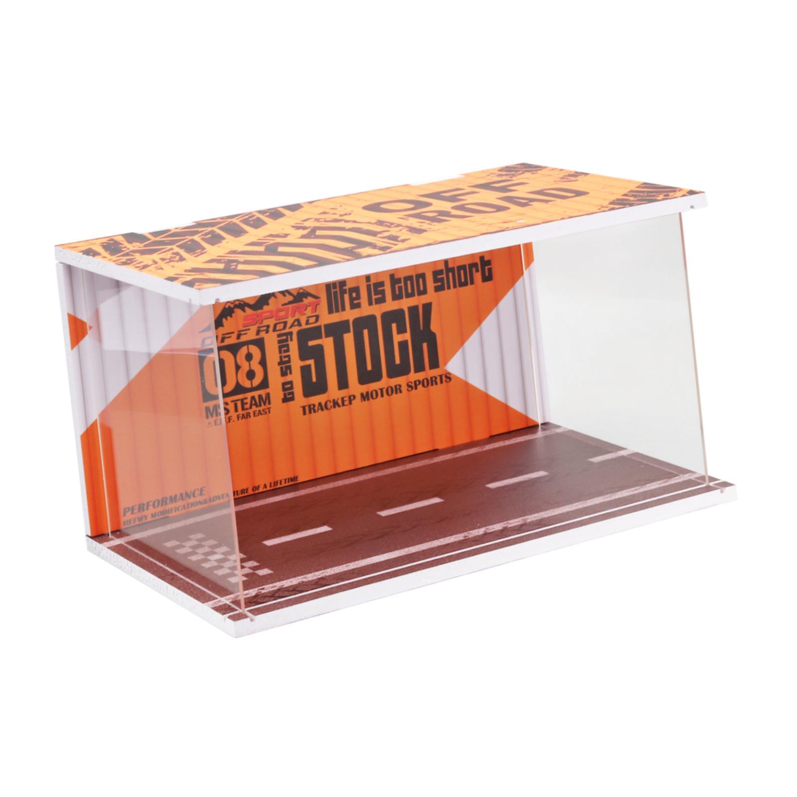 Magideal - 1/24 Modelo De Escala Fundida Case De Automóviles Centro De Automóviles Caja De Estacionamiento De Carcasa De Automóviles Para Automóviles De Juguete