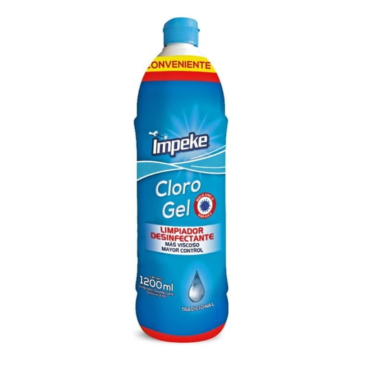 Cloro Gel Tradicional Botella 1200 ml Impeke