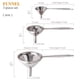 thumbnail image 5 of Set de embudos YEVIOR 3 en 1 de acero inoxidable para cocina, 5 of 7
