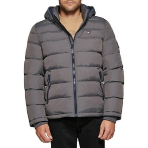Chaqueta Acolchada Tommy Hilfiger Para Hombre, Color Gris, Talla M