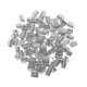 thumbnail image 1 of 100 unids abrazadera cable engarzado extremo punta tapa pulsera conectores 10mm astilla opaca, 1 of 3