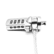 thumbnail image 5 of Candado de cable combinado para portátiles y otros equipos, contraseña de cuatro dígitos, seguridad antirrobo universal para portátiles., 5 of 8