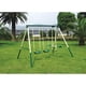 thumbnail image 3 of Columpio Acero Doble + Balancin 241X173X186 Cms Gamepower verde Tamano Unico, 3 of 3