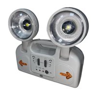 Genérico - Lampara De Emergencia 2 Focos Led 10W Blanco