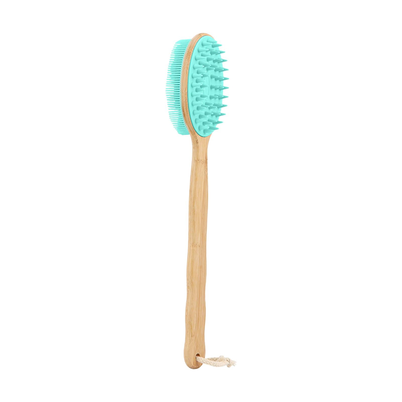 Magideal - Cepillo De Ducha Cepillado En Húmedo Limpieza De La Piel Frotación En La Espalda Depurador De Espalda, Cepillo De Baño Para Loción Corporal, Hombres, 42cmx7.5cm