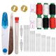 thumbnail image 1 of Juego de herramientas de costura de 39 piezas con agujas de acero de ojo grande y accesorios, 1 of 7
