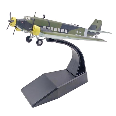 Magideal - Simulación 1:144 Diecast Ii De Transporte Alemán Modelo De Aviación Con Soporte De Exhibición Para Librería Home Shelf