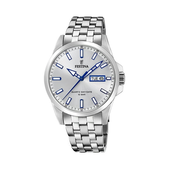 Reloj F20357/1 Festina Plateado Hombre Acero Clásico