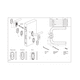 thumbnail image 2 of Cerradura de embutir para puerta de aluminio o perfil metálico, acceso principal u oficina. Cilindro ambos lados. Manillas ambos lados Modelo: MARTI. SKU: SDE280-AI.KIT.MARTI, 2 of 3