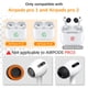 thumbnail image 2 of Puntas de repuesto Bodykoo para AirPods Pro 1 y 2 de espuma con memoria, 2 of 8