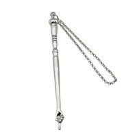 Bothyi - Puntero De La Biblia Puntero De Mano Elegante Para Bar Mitzvah Torá Lectura Mitzvá Cabeza De Cebolla Plateada