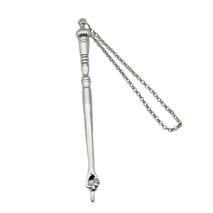 Bothyi - Puntero De La Biblia Puntero De Mano Elegante Para Bar Mitzvah Torá Lectura Mitzvá Cabeza De Cebolla Plateada