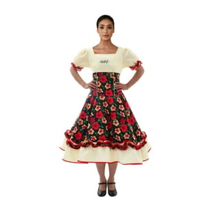 Genérico - Vestido Huasa Juvenil Chinita Fechas Patrias Chile