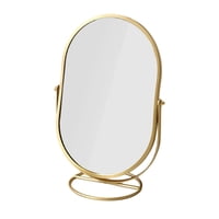 Ioensy - Espejo De Pie De Escritorio Moderno Espejo De Pie Para Dormitorio Tocador Escritorio Dorado