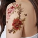 thumbnail image 2 of 5 sheets Waterproof Peony Flower Temporary Tattoo - Lasting Arm Stickers for Men and Women, 2 of 2