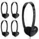 thumbnail image 1 of Auriculares de diadema TJZXGUI Pack de 30 negros, cable de 1,2 m, 1 of 6