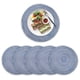 thumbnail image 1 of Juego de 6 manteles individuales redondos de algodón tejido, resistentes al calor, antideslizantes, lavables, para mesa de comedor de 10 cm., 1 of 5