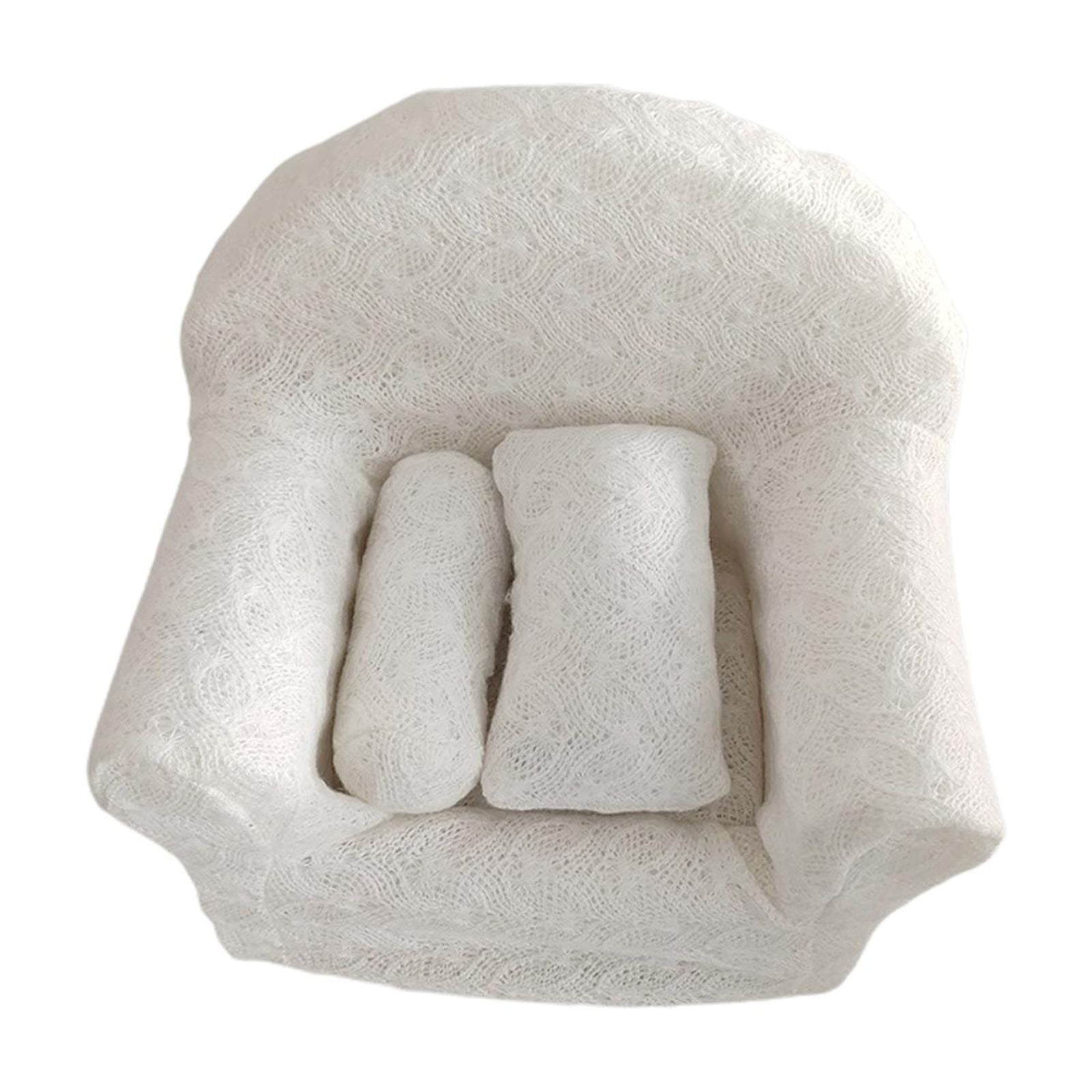 Magideal - Conjunto De Sofás Para Fotografía De Recién Nacidos Con Cojín, Atrezos Para Fotografía De Bebés Recién Nacidos, Disfraz Para Fotografía De Recién Naci Blanco