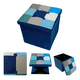 thumbnail image 1 of Puff Baúl Plegable Organizador 76x38 Tela Mix Azul, 1 of 3
