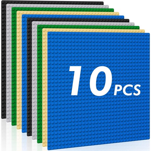 Pokiiulk Classic Baseplates Building Plates Pack of 10 Large