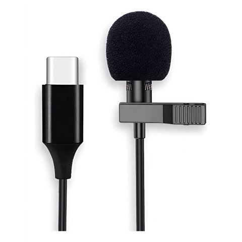 Genérico - Micrófono Solapa Clip Tipo C Cancelación De Ruido Mini