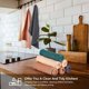 thumbnail image 5 of Paño de cocina PY HOME & SPORTS 43x64 cm pack de 8 de algodón beige/gris, 5 of 7
