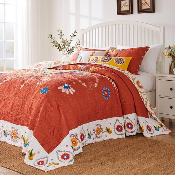 Juego de colchas Greenland Home Barefoot Bungalow Topanga acolchado