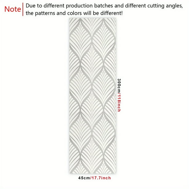 1pc,White, Silver, Simple ,Thickened ,Decoration,Oval Round, Leaf Pattern ,Thickened ,Wallpaper, Peel And Stick,Refrigerator, Speaker, Dryer, Cabinet, Oven ,Appliance, Furniture ,Home Decor, Room Bac