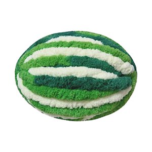 Bothyi - Hilo Grueso Y Grueso De Poliéster Para Tejer Mantas Y Alfombras, Color Verde Y Blanco