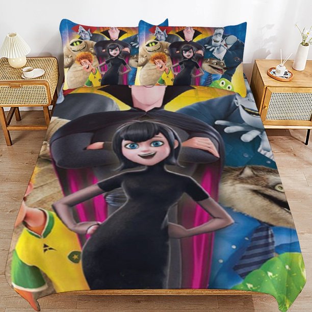 Hotel Transylvania Comforter Set 3 Pieces Quilt Cover Set Soft Bedding Sets for All Seasons