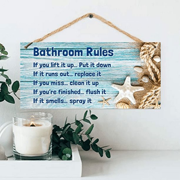 Waterproof and Moisture Resistant Shell Bathroom Decor and Accessories for Beach Themed Bathroom Rules and Women's Shop Decor Supplies - Perfect for Holiday Party Decor Supplies