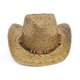 thumbnail image 2 of Sombrero vaquero de paja Old Stone para hombre y mujer, unisex, de verano e invierno, de ala ancha, estilo western de Dallas para safari, pesca, playa, golf y senderismo, uso متعدد, color marrón Jess, 2 of 6