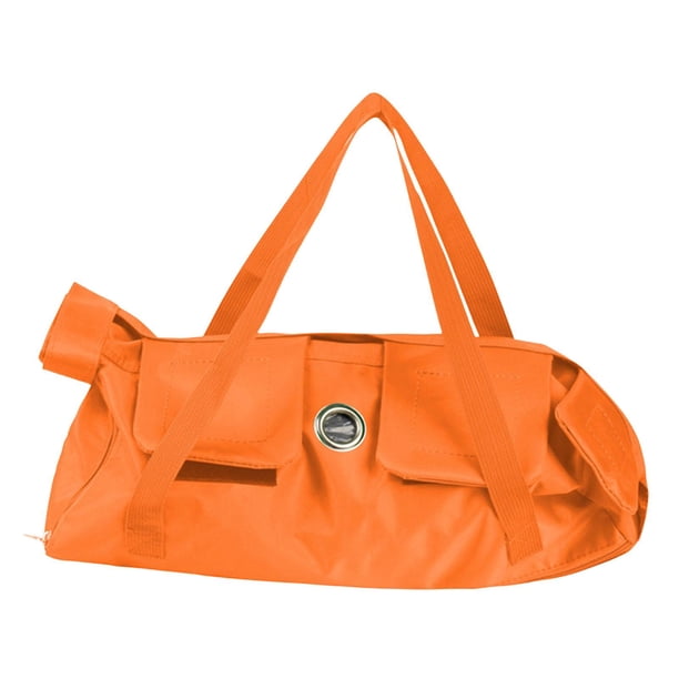 Bolsa de aseo para gatos, antiarañazos, antimordeduras, bolsa de sujeción cómoda y transpirable, para uñas, baño, manicura, limpieza, cuidado , Naranja 57cmx27cm L