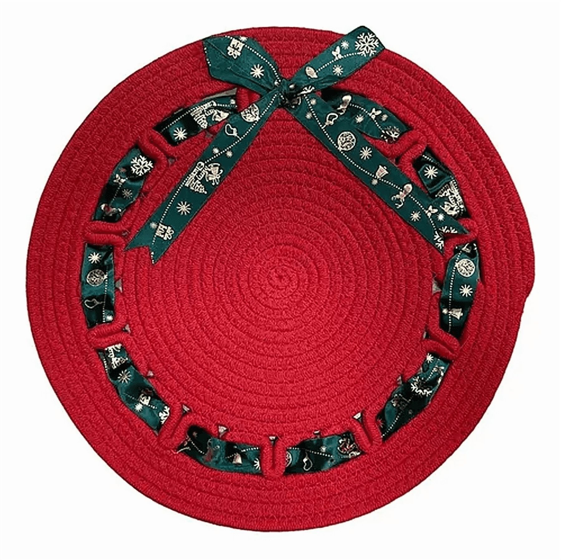 Genérico - Set 3 Individuales Cuerda Algodón Navidad