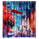 thumbnail image 1 of Cortina de ducha Big Hero 6 Big Hero, juego de cortina de baño con ganchos, tamaño 66 x 72 pulgadas, 1 of 3