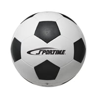 Balón De Fútbol Sportime, Tamaño 4, Blanco Y Negro, Distribución Controlada