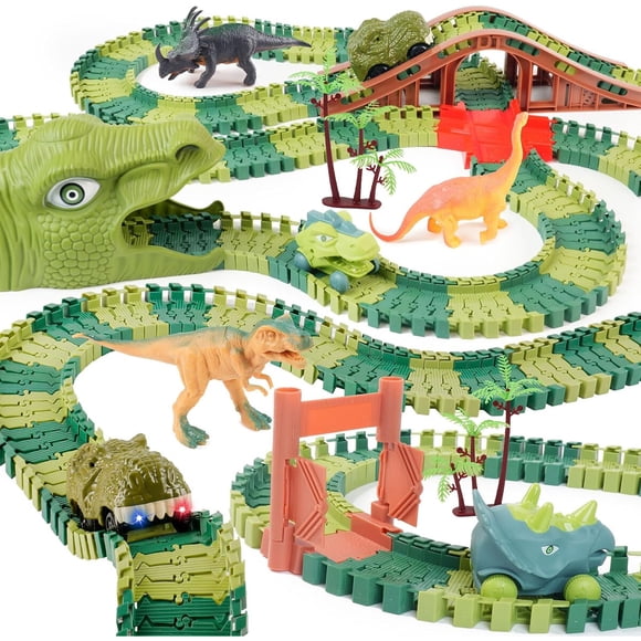 Set Pista Dinosaurios GIAT 217 Piezas Luces Sonidos 3+