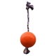 thumbnail image 1 of Juguete para perros Jolly Pets Romp-n-Roll con cuerda y pelota de 20 cm, color naranja, 1 of 4