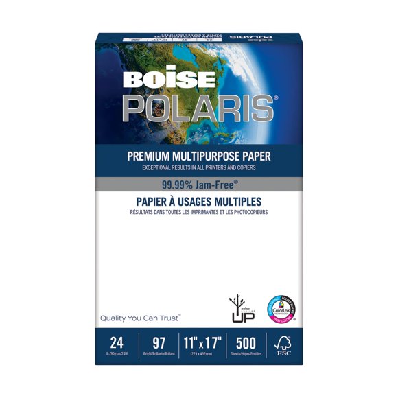 Papel para impresora Boise POLARIS 27,9 × 43,2 cm 500 hojas