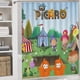 thumbnail image 5 of El show de Pícaro-theme 4-Piece Shower Curtain Set with Rugs, Waterproof Bathroom Decor Set Includes Bath Mat, U-Shaped Rug, Toilet Lid Cover and Curtain with Hooks, 5 of 6
