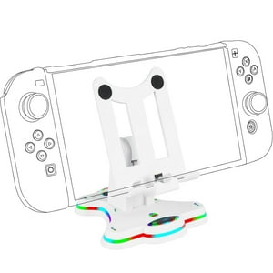 Base De Carga Aaronmei Compatible Nintendo Switch Blanco