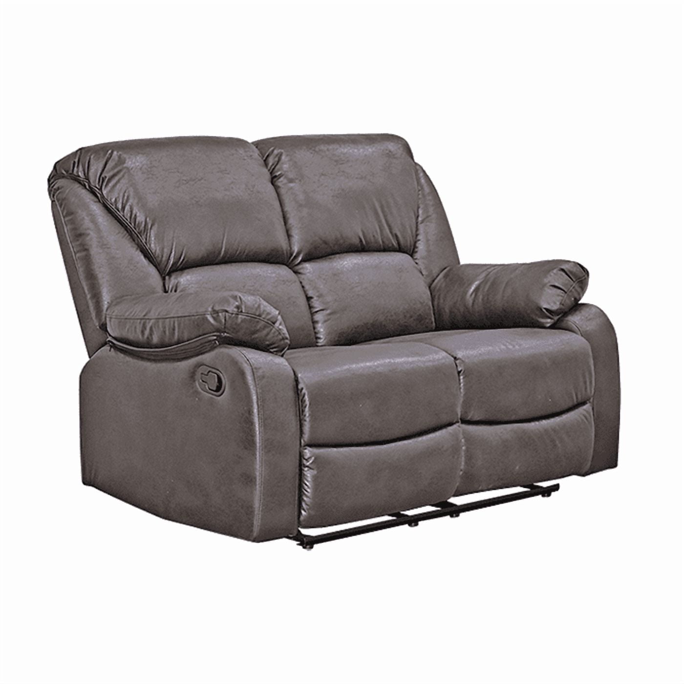 Muebles Santa Ana - Sofá Reclinable 2 Cuerpo Frankfurt Brown