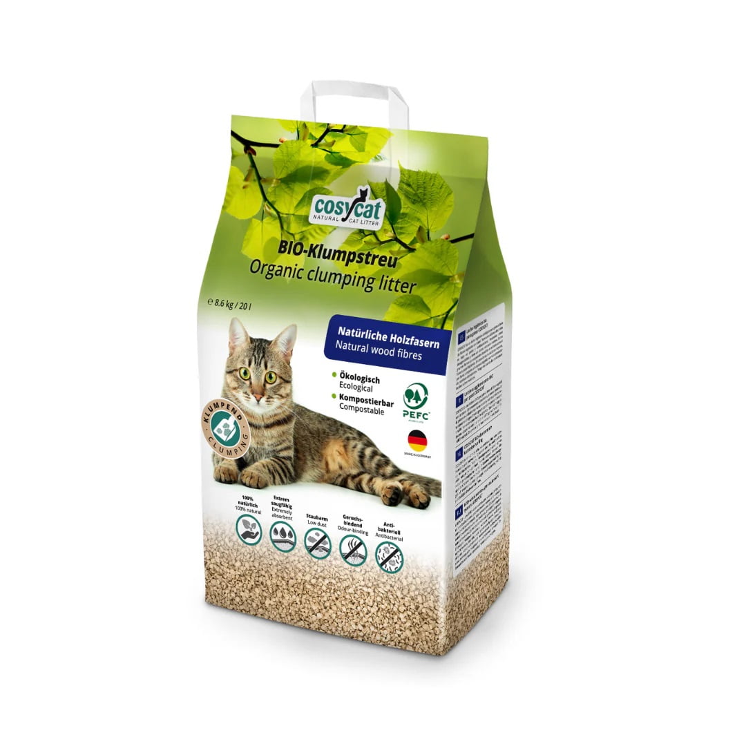 Arena biodegradable aglomerante Cosycat 8,6 kg