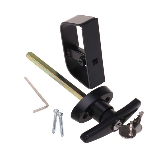 Cerradura StartFine para puerta de cobertizo con manija en T con cerradura con llave similar, 1 kit