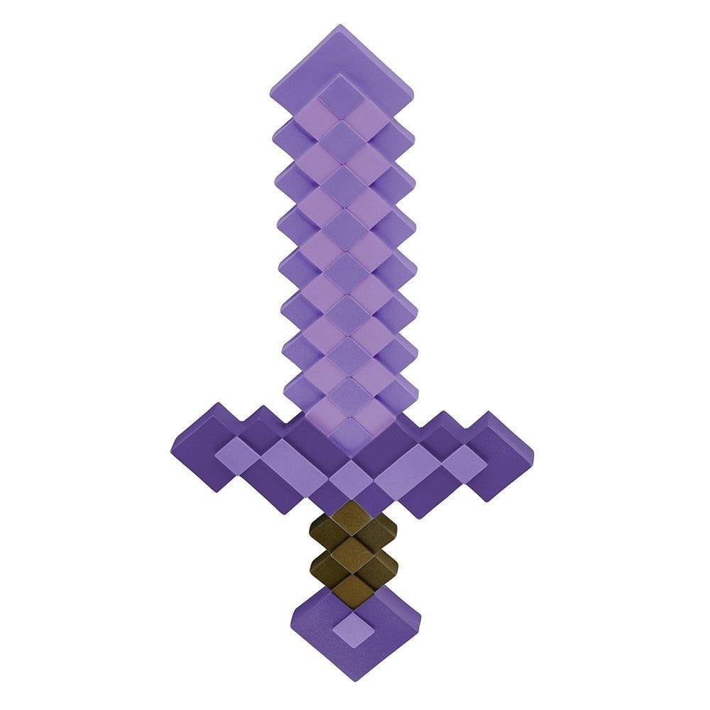 Accesorio De Disfraz Minecraft De Plástico En Forma De Espada Morado